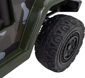 Ramiz Elektrické autíčko Toyota FJ Cruiser maskáčové + ovládač + pohon 4x4 + LED a audio + EVA kolesá + plynulý rozjazd