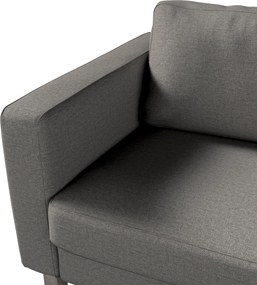 Poťah na sedačku Karlstad (nerozkladací, 3-miestny, krátky) farba produktu sivá látka zapletaná
