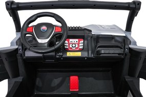 Ramiz Elektrická bugina Gravity pre deti šedá + pohon 4x4 + diaľkové ovládanie
