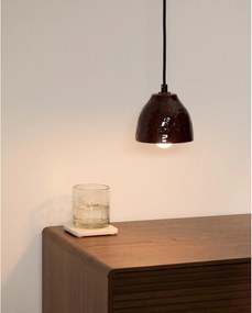 Červené závesné svietidlo s keramickým tienidlom Drava – Kave Home