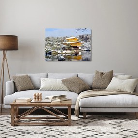 Sklenený obraz - Kinkakudži, Japonsko (70x50 cm)