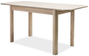 Rozkladací jedálenský stôl 105-140 cm Daniel (dub sonoma + dub sonoma) (pre 4 až 6 osôb). Vlastná spoľahlivá doprava až k Vám domov. 1050100