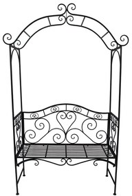 Čierna kovová záhradná lavica Colima – Garden Pleasure