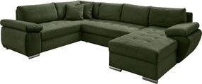 XXXLutz SEDACIA SÚPRAVA, textil, tmavozelená P & B - Sedačky - 002310003039