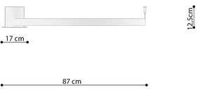 Stropné LED svietidlo Rio 78, 1x LED 50w, 3000k, g