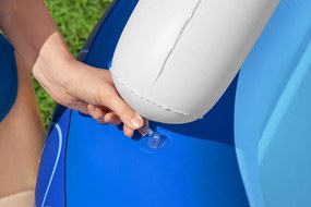 LEAN Nafukovací bazén so strieškou Morské zvieratká 213x155x132 cm