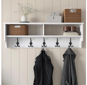 Nástenný vešiak RANI 120x37,2 cm biela