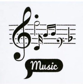 NEW BABY Dojčenský bavlnený podbradník New Baby Music