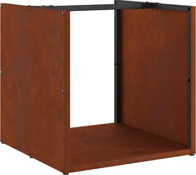 vidaXL Regál na krbové drevo oceľ odolná voči poveternostným vplyvom