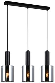 ITALUX PND-5581-3-BK+SG - Luster na lanku SARDO 3xE27/40W/230V čierna