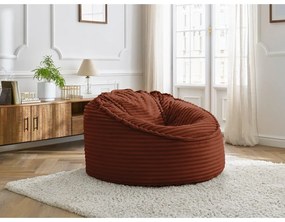 Menčestrový sedací vak v tehlovej farbe Socrate – Bobochic Paris