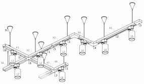 Svietidlo do lišty 6824 Nowodvorski STORE LED 5 W čierna