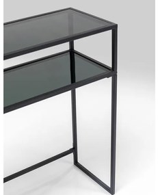 Loft konzolový stolík čierny 80x85 cm