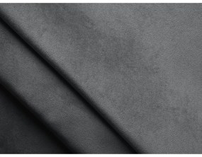 Tmavosivá čalúnená dvojlôžková posteľ s úložným priestorom s roštom 180x200 cm Hauke – Makamii