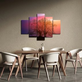Obraz stromov v hmle (150x105 cm)
