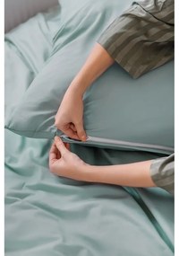 Zelené obliečky na dvojlôžko z mikrosaténu 200x200 cm Basic – Bonami Essentials