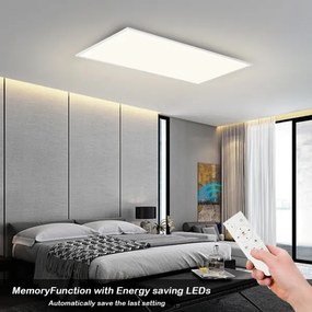 Brilagi - stmievateľné LED stropné svietidlo SLIMFRAME LED/80W/230V 120x60 cm biele + diaľkové ovládanie
