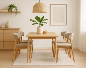 Jedálenské kreslo Revere, prírodný dub (55410003)