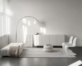 Koberec Agnella Morphic Blooms svetlosivý