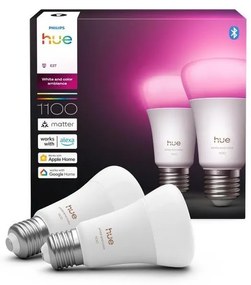 SADA 2x LED stmievateľná žiarovka Philips Hue WACA E27/8,1W/230V 1000-20000K