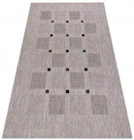 Koberec SIZAL FLOORLUX 20079 strieborný / čierny