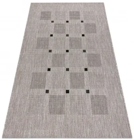 Koberec SIZAL FLOORLUX 20079 strieborný / čierny