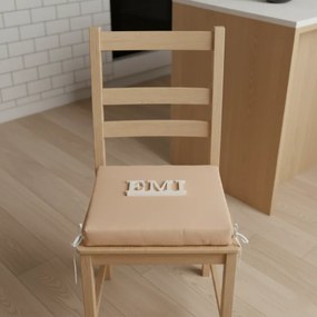 Sedák na stoličku krémový 40x40 cm EMI