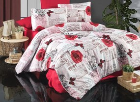 Bavlnené obliečky 240x200/2x70x90 cm Red roses