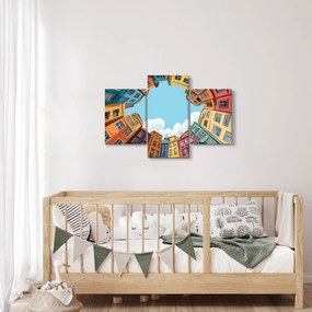 Obraz - Medzi domami (90x60 cm)