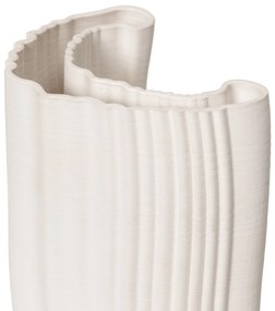 Ferm Living Kameninová váza Moire Off-white 30 cm