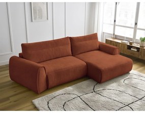 Oranžová rohová pohovka Aden – Bobochic Paris