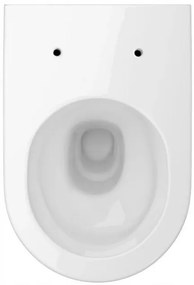 Cersanit Inverto závesná wc misa StreamOn 52 x 35,5 cm + pomaly-padajúce sedátko Slim SC, Biela, S701-419