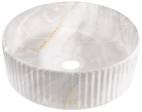 Invena Glamour Trend, umývadlo na dosku 360x360x120 mm, imitácia kameňa, INV-CE-63-703-C