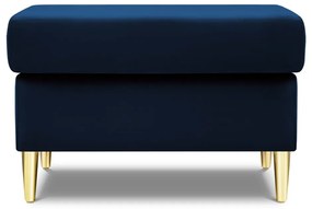 Modrá zamatová podnožka Kyoto – Cosmopolitan Design