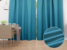 Biante Saténový záves LUX-033 Petrolejovo modrý 140x250 cm