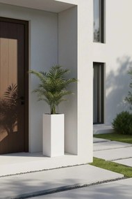 Kvetináč BLOCK pozink, výška 65 cm, biely, vr. vložky