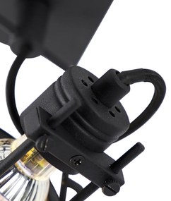 Inteligentné bodové svetlo čierne vrátane Wifi GU10 - Suplux