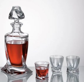Crystal Bohemia Quadro liquer set (1 + 6)