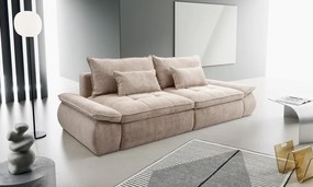 Priestranná pohovka Nube, béžová štruktúrovaná látka