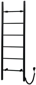Sapho Sapho, KARBO elektrický sušiak uterákov, guľatý, 500x1600mm, 120 W, čierna matná, KB905