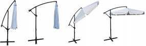 TRENDIE Záhradný slnečník Summer -  svetlo sivý 300 cm