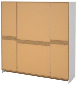 Biela šatníková skriňa 195,5x200 cm Billund – Tvilum