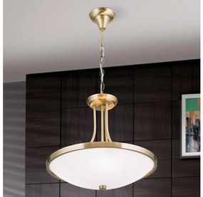 Orion HL 6-1521/3 - Luster na reťazi AIDA 3xE27/60W/230V pr. 39,5 cm mosadz OR0197