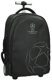 Školská taška koliesková UEFA Black 531417