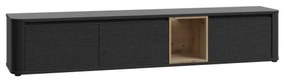 Televízny stolík INAR čierna/hnedá