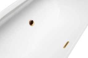 Besco Akrylátová obdĺžniková vaňa Vica Slim Plus 150x80, s prepadom BESCO-Typ výpuste: Alcaplast Click-Clack so štrbinovým prepadom, grafit, BESCO-Ro…