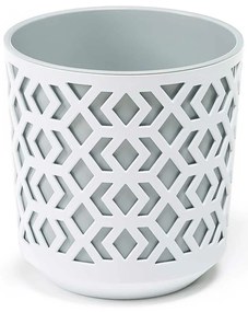 PLASTOVÝ KVETINÁČ ETNIC 20X19 CM SIVÁ