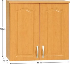 Horná kuchynská skrinka Lora MDF New W80/735 - jelša