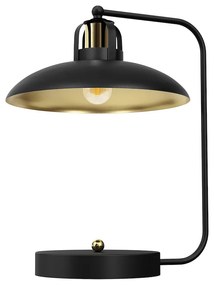 Stolná lampa Felix, 1x zlaté/čierne kovové tienidlo, b/g