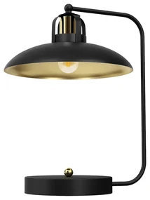 Stolná lampa Felix, 1x zlaté/čierne kovové tienidlo, b/g